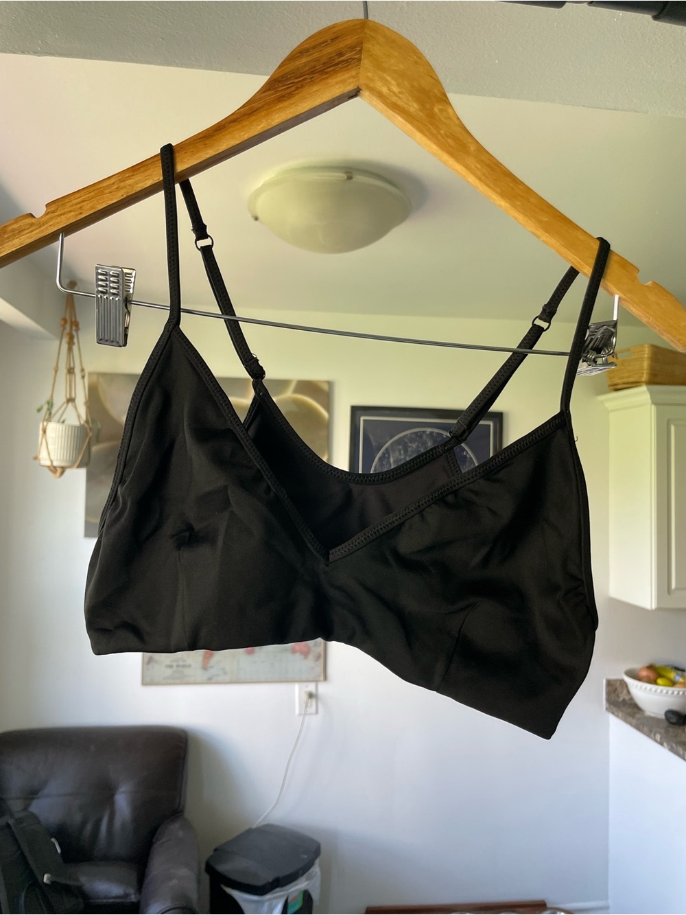 Kit and Ace Black Seamless Swim Top